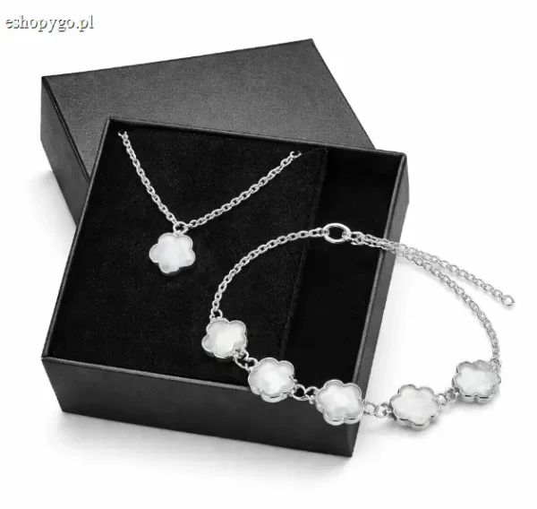 Zestaw prezentowy – naszyjnik + bransoletka GRATIS w pudełku prezentowym WHITEROSE