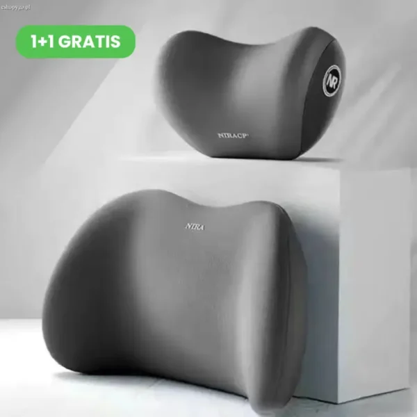 Zestaw poduszek samochodowych pod szyję i lędźwie COMFTER 1+1 GRATIS