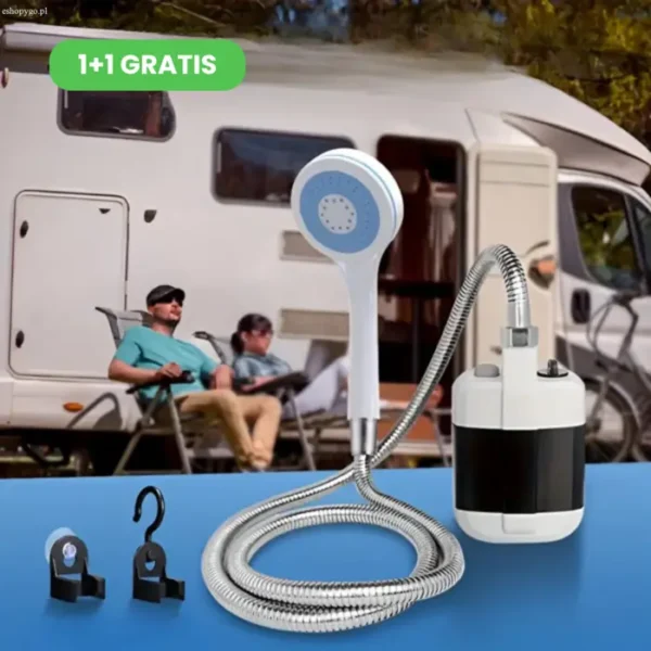 Przenośny prysznic turystyczny HYDROGO 1+1 GRATIS
