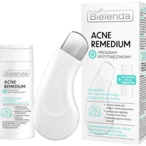 BIELENDA, Acne Remedium, zestaw do mechanicznego oczyszczania porów, szpatułka + koncentrat 30ml, 1 szt.