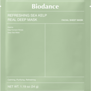 BIODANCE, Refreshing Sea Kelp Real Deep, maska w płachcie, hydrożelowa, odświeżająca, 1 szt.