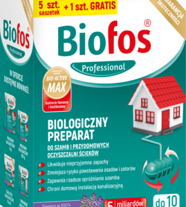 Biofos, Professional, preparat biologiczny do szamb i przydomowych oczyszczalni ścieków, 150 g