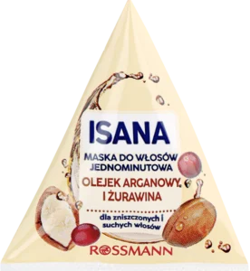 ISANA, maska do włosów jednominutowa, Olejek Arganowy i Żurawina, 25 ml