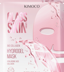 Kimoco, Glass Skin, maska w płachcie, hydrożelowa, rozświetlająco-nawilżająca, 32 g