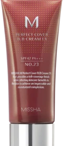 MISSHA, Perfect Cover, krem BB do twarzy, SPF 42, nr 23 Natural Beige, 20 ml