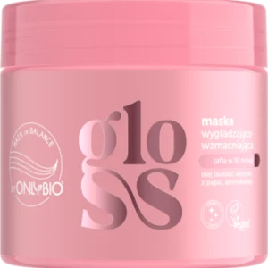 ONLYBIO HAIR IN BALANCE, Gloss, maska do włosów, wygładzająco-wzmacniająca, efekt tafli, 280 ml