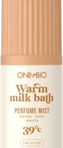 ONLYBIO, Warm milk bath 39°C, mgiełka do włosów i ciała, perfumowana, 100 ml